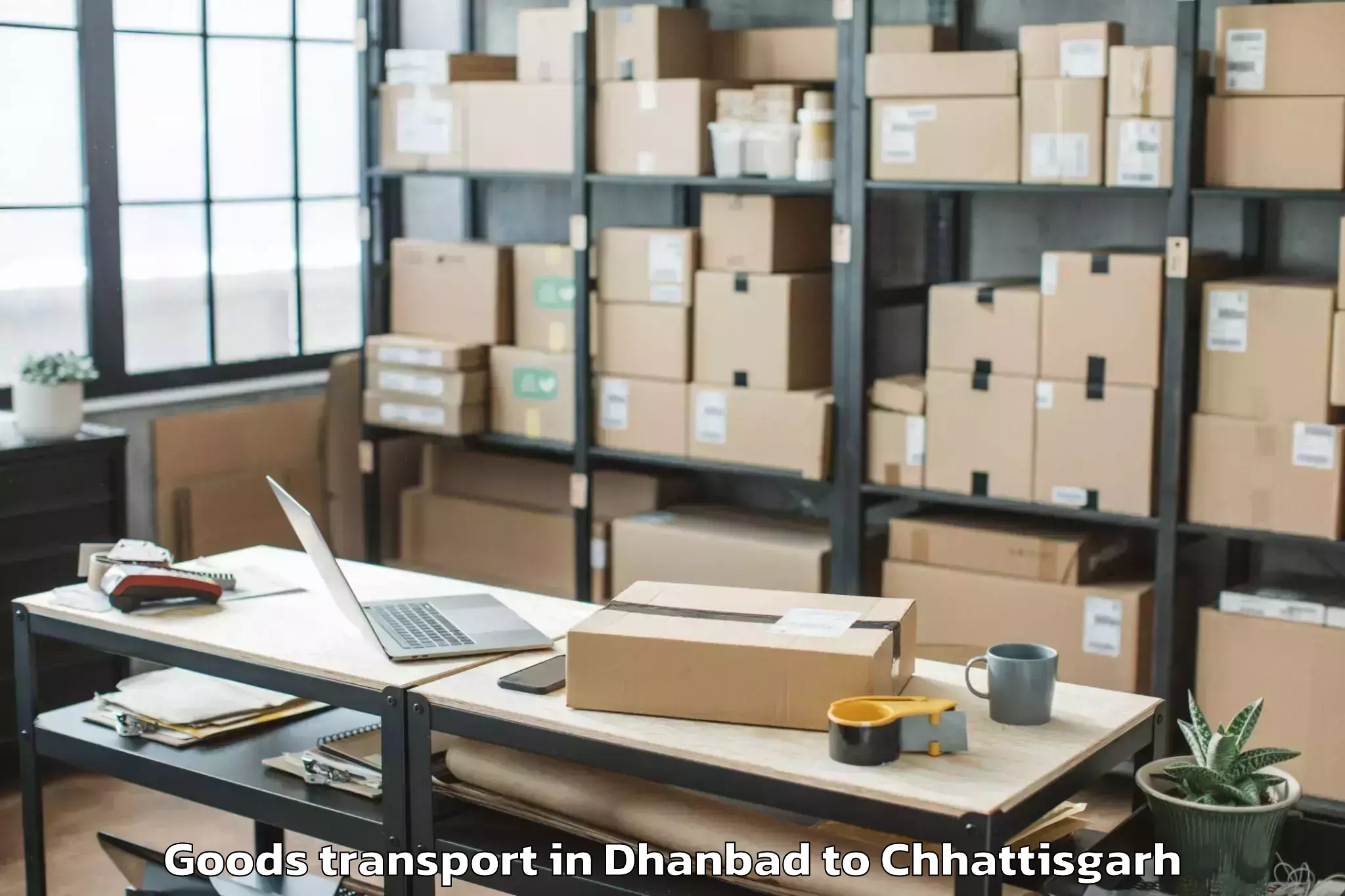 Professional Dhanbad to Gaurella Goods Transport